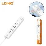 چندراهی برق هوشمند LDNIO مدل SC5319 با 5 پریز و 3 پورت USB (PD 20W + QC 3.0) - تصویر 2