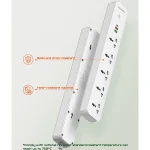 چندراهی برق هوشمند LDNIO مدل SC5319 با 5 پریز و 3 پورت USB (PD 20W + QC 3.0) - تصویر 3