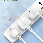 چندراهی برق هوشمند LDNIO مدل SC5319 با 5 پریز و 3 پورت USB (PD 20W + QC 3.0) - تصویر 6