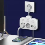 چندراهی برق LDNIO مدل SC2315 با ۲ پریز و ۳ پورت USB (PD 20W + QC 3.0) - تصویر 4