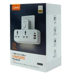 چندراهی برق هوشمند دیواری LDNIO مدل SC2311 با ۲ پریز و ۳ پورت USB (PD 20W + QC 3.0) و چراغ شب لمسی - تصویر 5